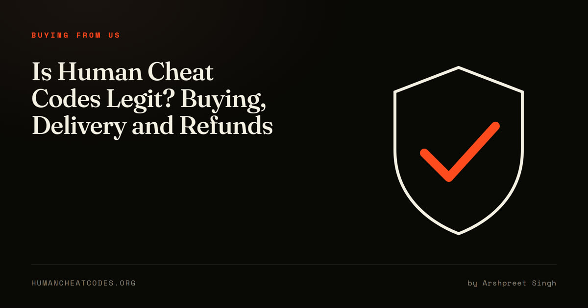 Is Human Cheat Codes legit? How buying, delivery and refunds work