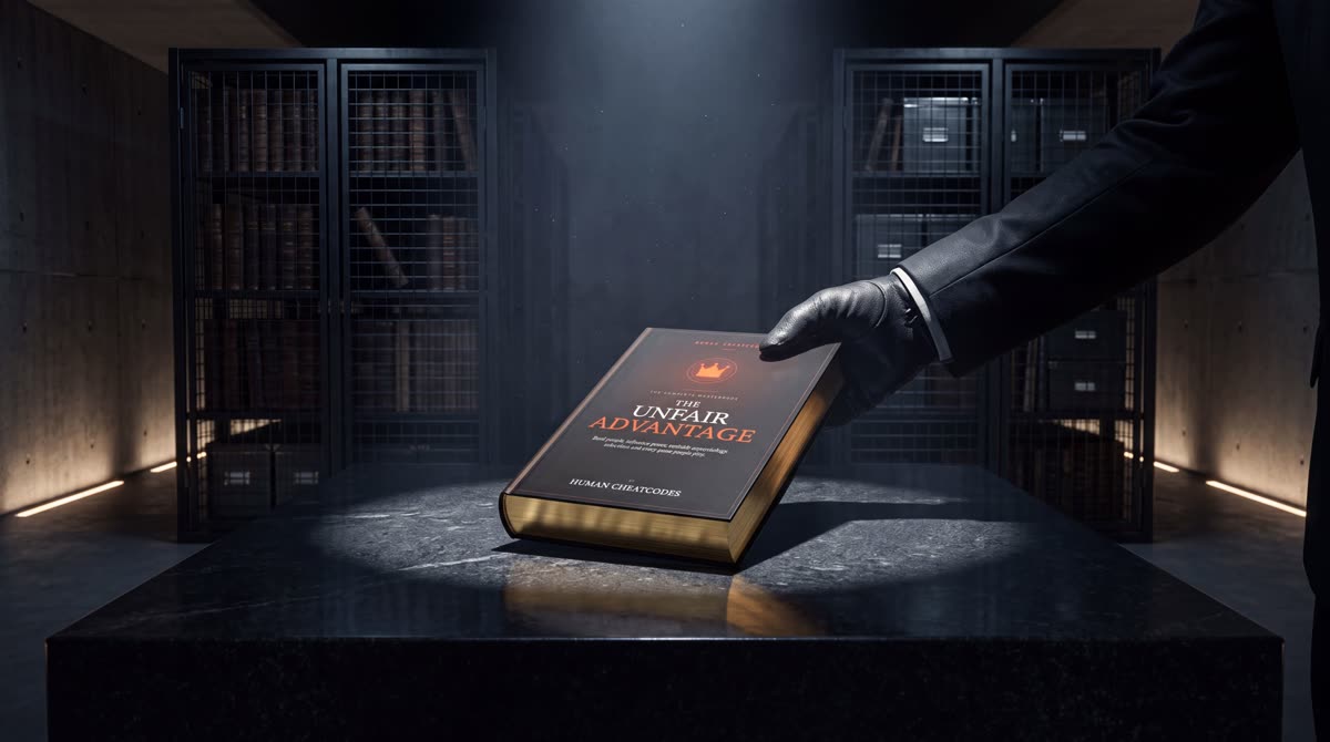 The Unfair Advantage — gold-lined pages